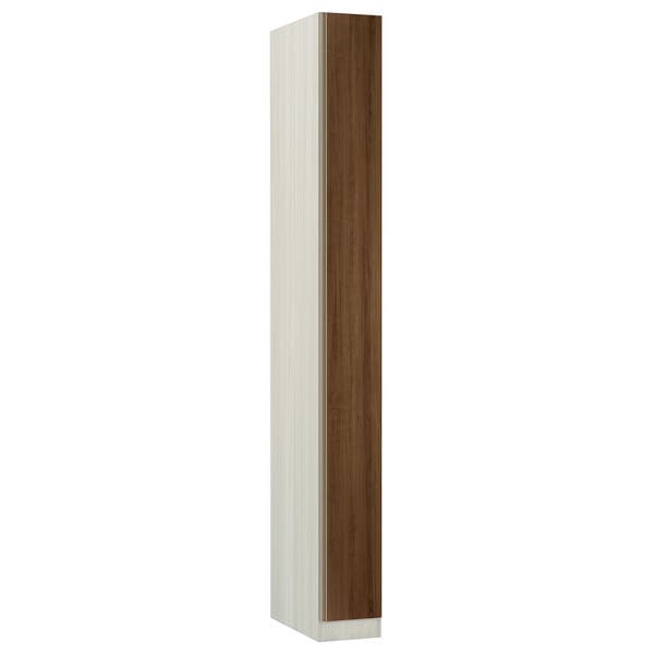 Guarda-Roupa Modulado Legno Crema 1 Porta de Abrir Nogueira Dourado MDP 236x25,3x56cm Prime Luciane
