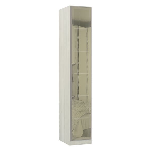Guarda-Roupa Modulado Legno Crema 1 Porta de Abrir Reflecta Bronze MDP 236x40,3x56cm Prime Luciane