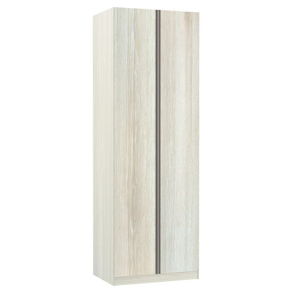 Guarda-Roupa Modulado Legno Crema 2 Portas de Abrir 2 Cabideiros MDP 236x80,4x56cm Prime Luciane