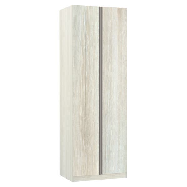 Guarda-Roupa Modulado Legno Crema com 2 Portas de Abrir 3 Gavetas MDP 236x80,4x56cm Prime Luciane
