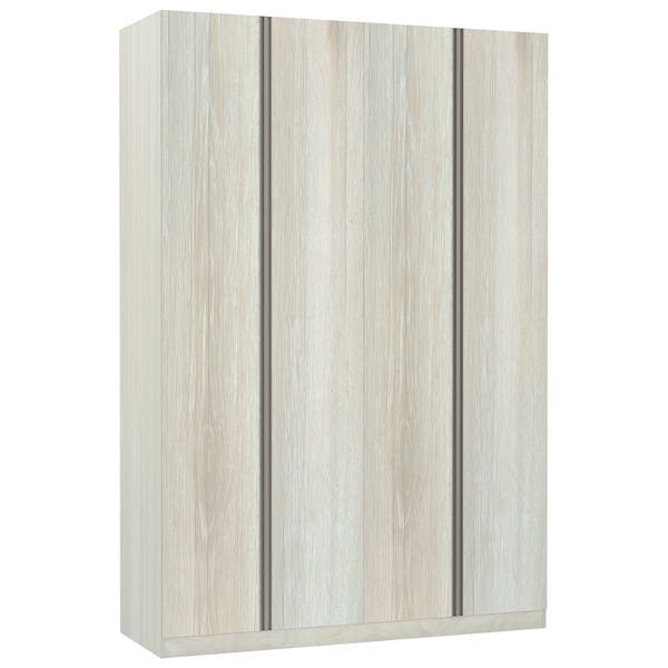 Guarda-Roupa Solteiro Modulado Legno Crema 4 Portas de Abrir 3 Gavetas MDP 236x159,2x56cm Prime Luciane