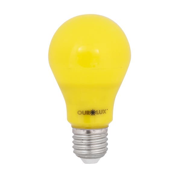 Lâmpada de LED Anti-Inseto E27 Bulbo 4W Luz Amarela Bivolt Ouro Lux