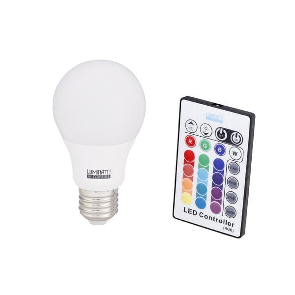 Lâmpada de LED E27 Bulbo 3,5W Luz RGB Bivolt Luminatti