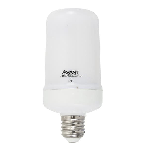Lâmpada de LED E27 Bulbo 4W 180lm Luz Amarela Bivolt Avant Iluminação