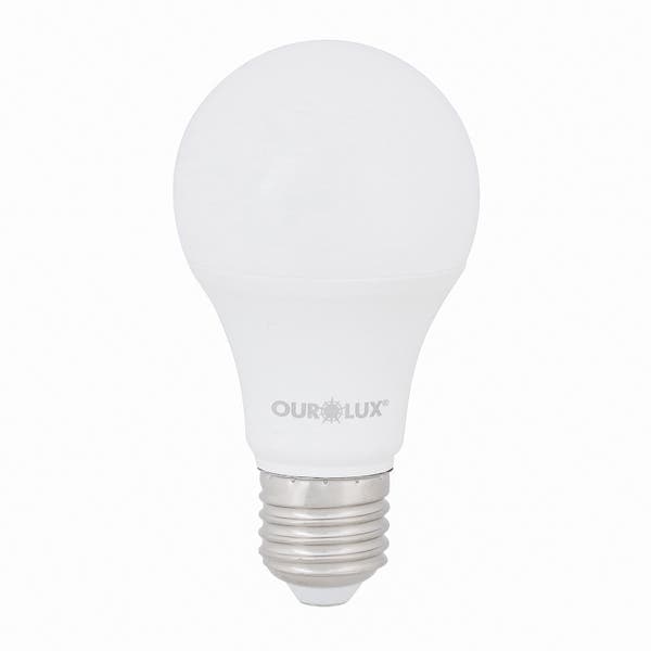 Lâmpada de LED E27 Bulbo 9W 800lm Luz Amarela Bivolt Ouro Lux