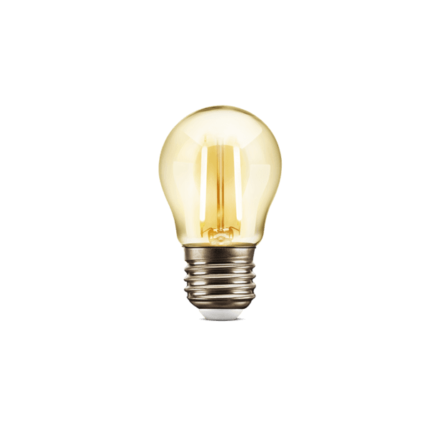 Lâmpada de LED Filamento E27 Bolinha 2W 150lm Luz Âmbar Bivolt Elgin