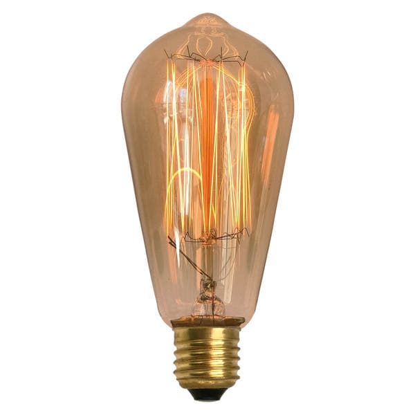 Lâmpada Incandescente de Filamento Dimerizável Pêra Luz Amarela 40W GMH 127V (110V)