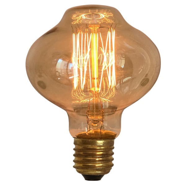 Lâmpada Incandescente de Filamento E27 Mushroom 40W Luz Amarela 127V Gmh