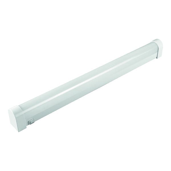 Luminária de Teto LED 15W Luz Branca 59,5X4,4X6,3cm Plástico Branco Llum Bronzearte