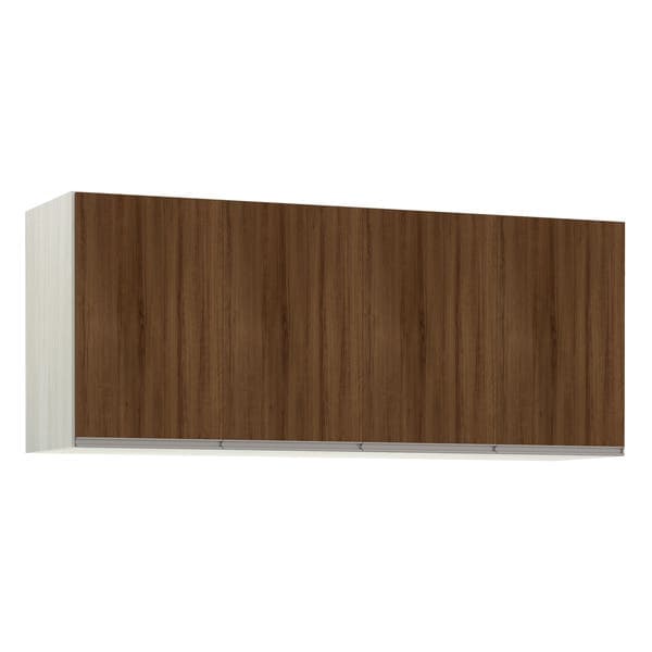 Maleiro Casal para Guarda-Roupa Modulado Legno 4 Portas de Abrir Nogueira MDP 67,2x165x45cm Prime Luciane