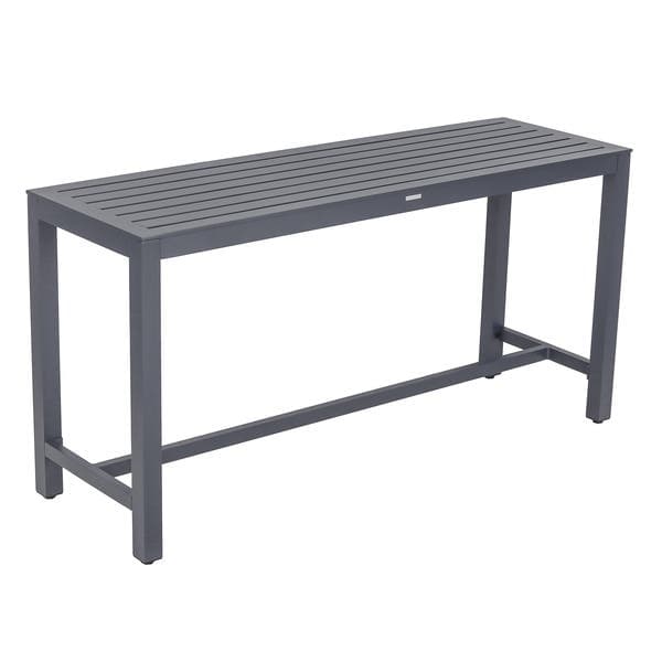 Mesa Aparador de Jardim em Alumínio 80x50x160cm Cinza Chumbo Turin Portinaty