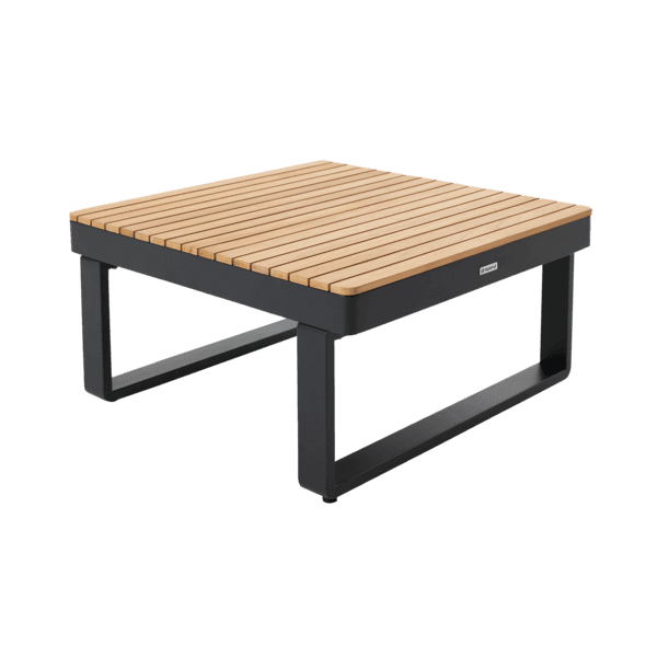 Mesa de Apoio para Jardim Baixa em Alumínio 35,2x70x70cm Cinza Persea Naterial
