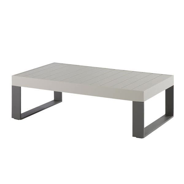 Mesa de Apoio para Jardim em Alumínio 42x132x73,5cm Cinza Las Vegas Naterial