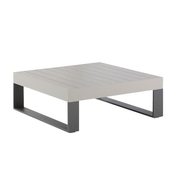 Mesa de Apoio para Jardim em Alumínio 91x91x33cm Cinza Las Vegas Naterial