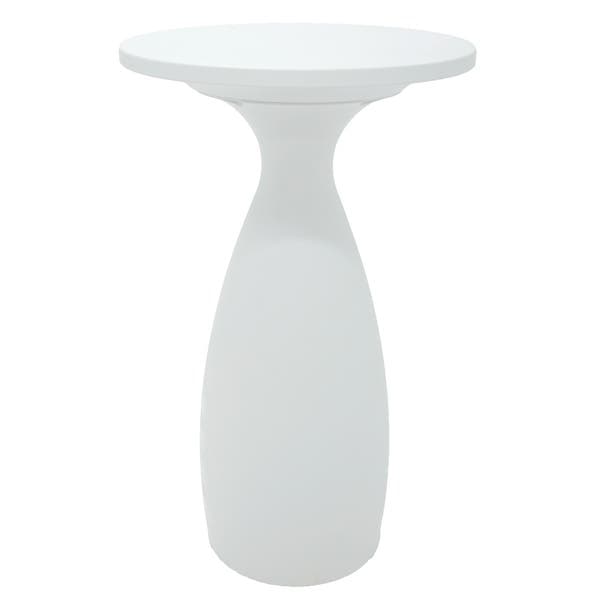 Mesa de Apoio para Jardim Plástico 56,1x56,2x56,2cm Branco Casa Delta Tramontina