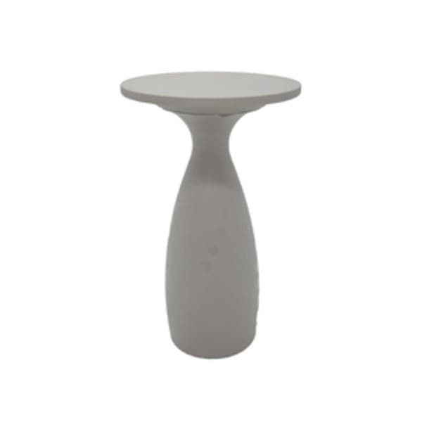Mesa de Apoio para Jardim Plástico 65x65x111cm Cinza Casa Delta Tramontina