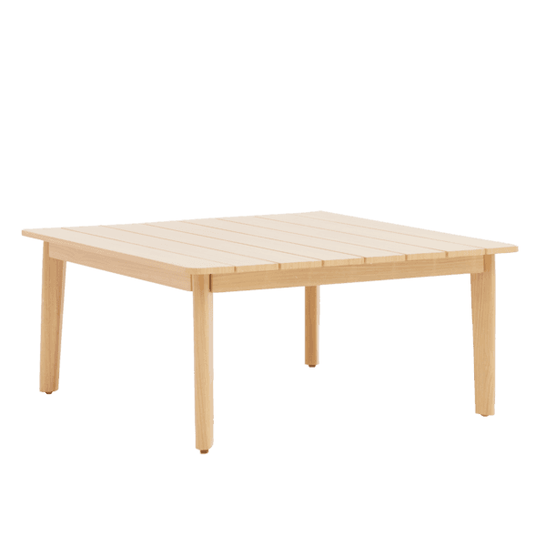 Mesa de Apoio para Jardim Quadrada em Alumínio 42x91,5x91,5cm Bege Nerea Naterial