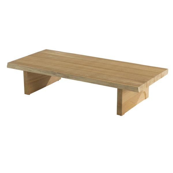 Mesa de Apoio para Jardim Retangular em Madeira 37x73,5x170cm Marrom Maya Naterial