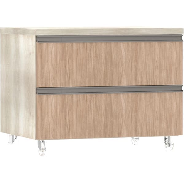 Mesa de Cabeceira largo prime legno 2 gav.cumaru 48,3x60,5x43,5cm Luciane