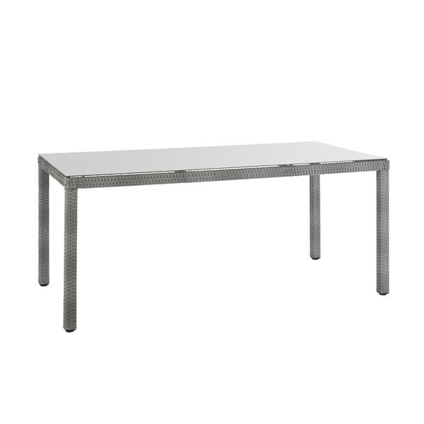 Mesa de Jardim 75x89x179cm Alumínio e Fibra Cinza Davos Naterial