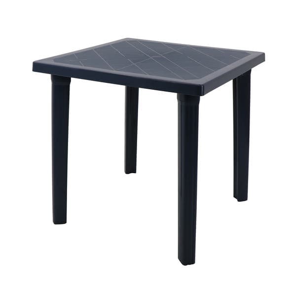 Mesa de Jardim de Plástico 72x80,5x80,5cm Azul Sancho Tramontina