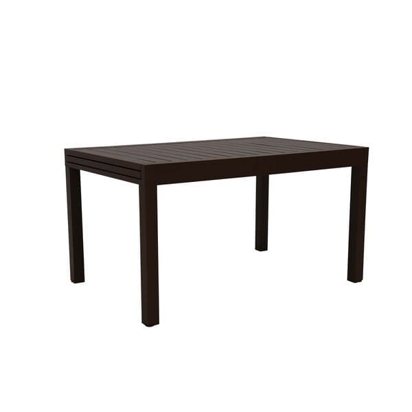 Mesa de Jardim Extensível 6 a 10 Lugares em Alumínio 75x90x135|270cm Marrom Lyra II Naterial
