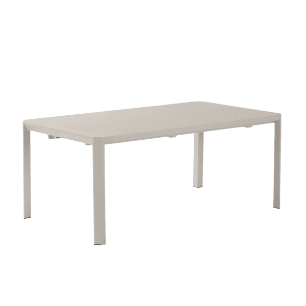 Mesa de Jardim Extensível 6 a 8 Lugares em Alumínio 76x100x180|240cm Bege Idaho Naterial