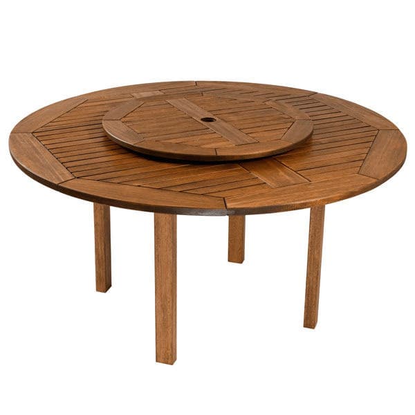 Mesa de Jardim Giratória Madeira 80x150x150cm Marrom Ipanema Butzke