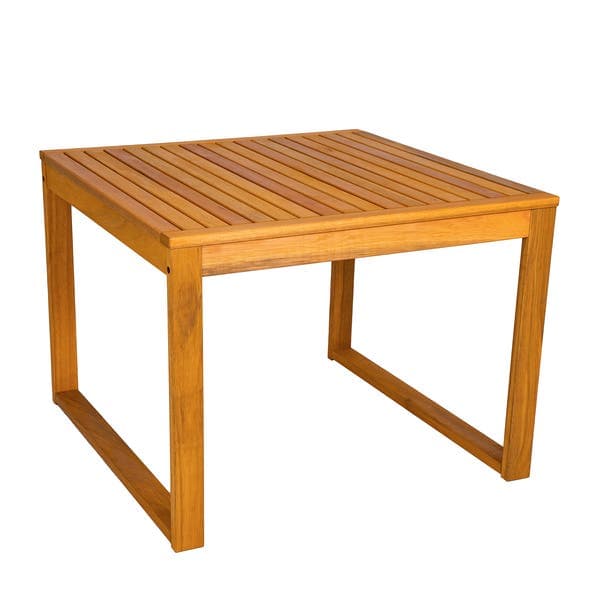 Mesa de Jardim Quadrada em Madeira 67x90x90cm Canela Solarium Naterial