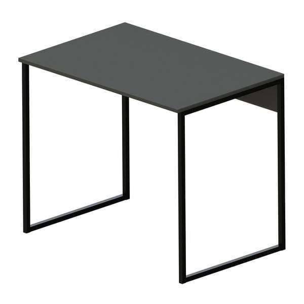 Mesa para Escritório 120x60cm Preto Aço e MDP Industrial Econo Multivisão