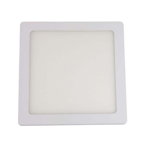 Painel de Led Embutir Quadrado Luz Neutra 12W LLUM Bronzearte 17x17cm Branco Bivolt
