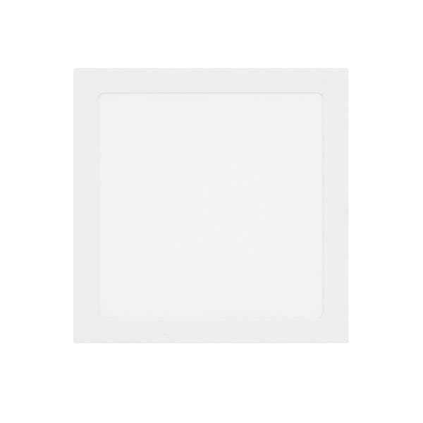 Painel de Led Embutir Quadrado Luz Neutra 18W LLUM Bronzearte 21.7x21.7cm Branco Bivolt
