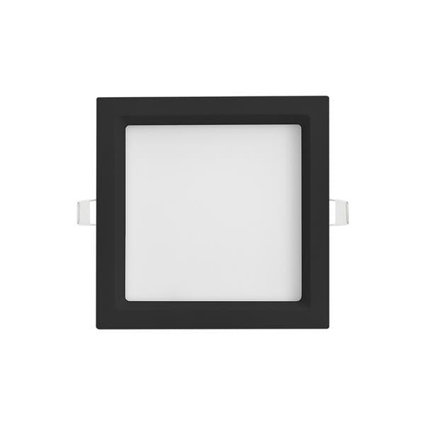 Painel de Led Embutir Quadrado Luz Neutra 25W Save Energy 4x30x30cm Preto Bivolt
