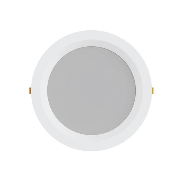 Painel de Led Embutir Redondo Borda Recuada Luz 3 em 1 15W Inspire 22x22cm Branco Bivolt