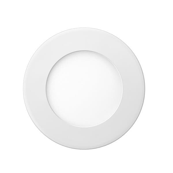 Painel de Led Embutir Redondo Luz Amarela 18W Elgin 23x26cm Branco Bivolt