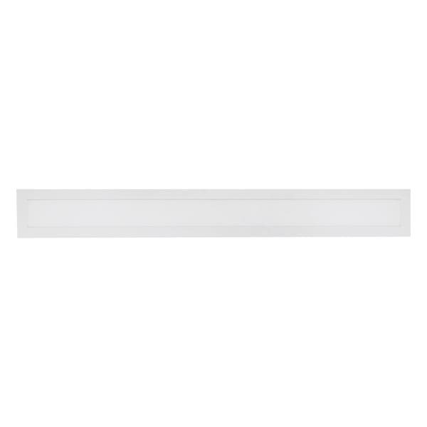 Painel de Led Embutir Retangular Luz Branca 36W Blumenau Iluminação 123,4x15cm Branco Bivolt