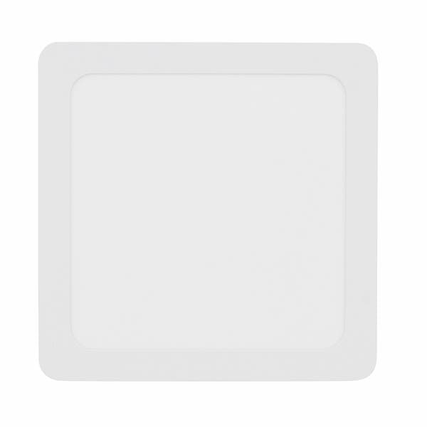 Painel de Led Sobrepor Quadrado Luz Amarela 12W Elgin 18x18cm Branco Bivolt