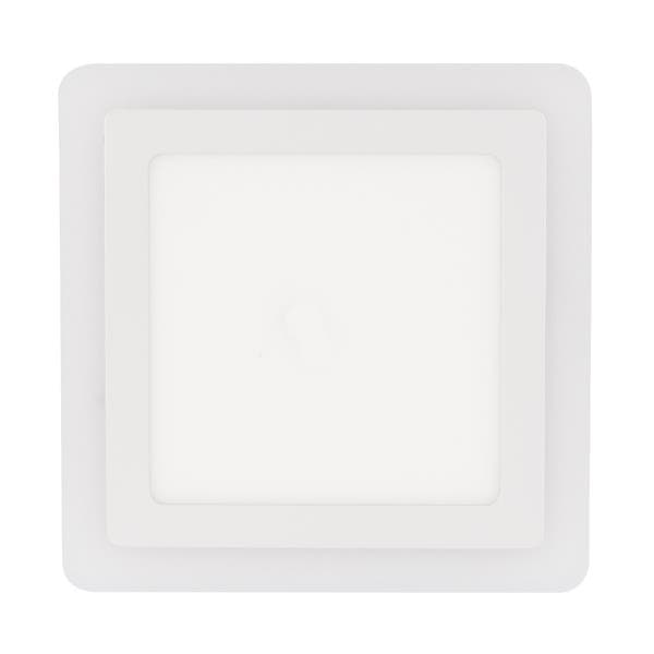 Painel de Led Sobrepor Quadrado Luz Amarela e Branca 12W Inspire 19x19cm Branco Bivolt
