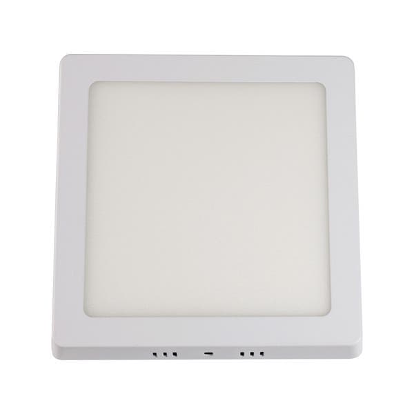 Painel de Led Sobrepor Quadrado Luz Neutra 12W LLUM Bronzearte 17x17cm Branco Bivolt