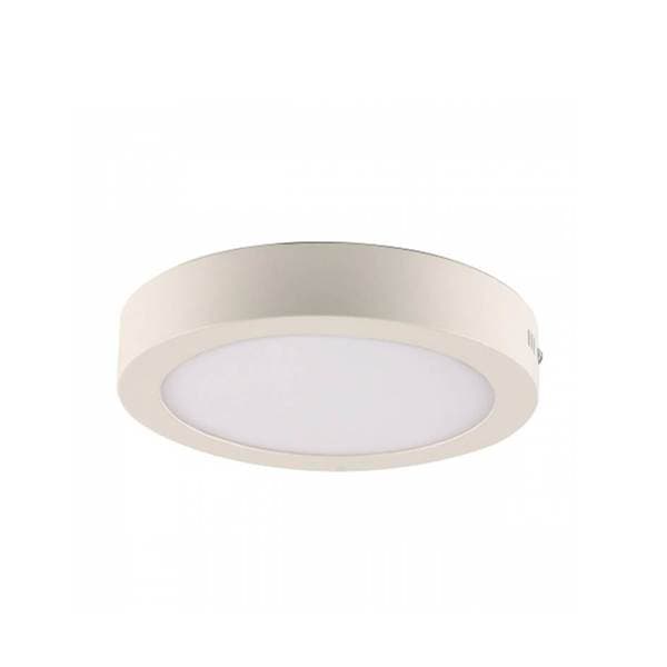 Painel de Led Sobrepor Redondo Luz Branca 12W Blumenau Iluminação 17,2cm 30cm Branco Bivolt