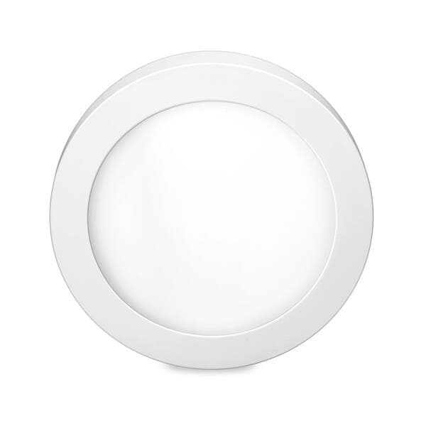 Painel de Led Sobrepor Redondo Luz Branca 12W Elgin 18x18cm Branco Bivolt