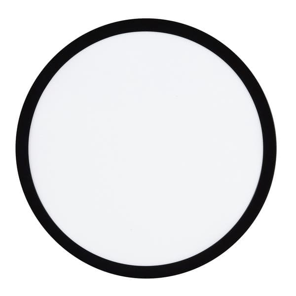 Painel de Led Sobrepor Redondo Luz Branca 24W LLUM Bronzearte 2,4X28,5cm Preto Bivolt