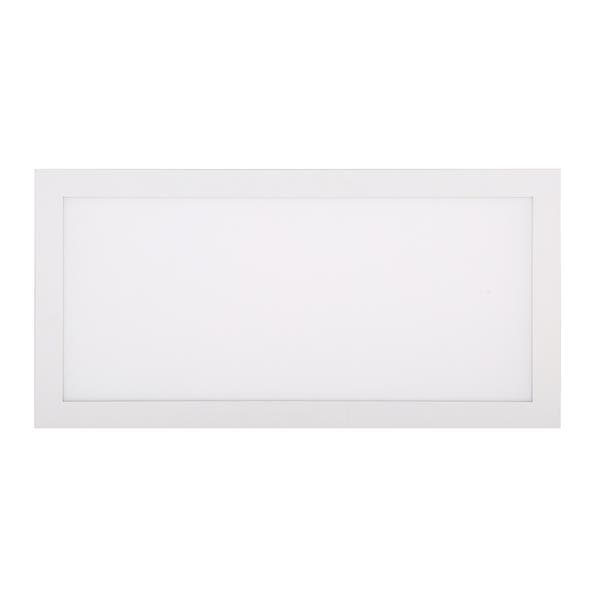 Painel de Led Sobrepor Retangular Luz Branca 30W Blumenau Iluminação 62x30,9cm Branco Bivolt