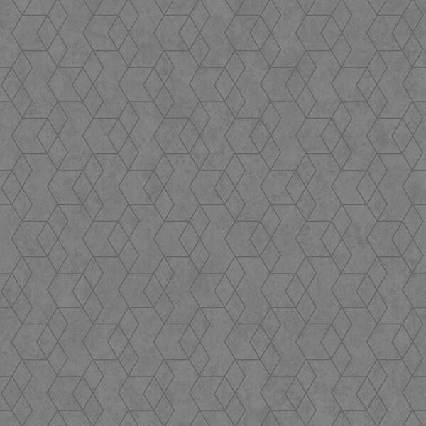 Papel de Parede Vinílico Essential Geométrico Cinza 10x0,53m Wiler-K