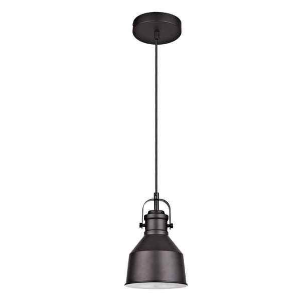Pendente Cone 1 Lâmpada Metal Preto Ézio Inspire