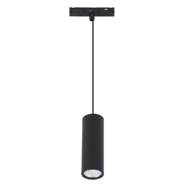 Pendente para Trilho Magnético Com Led Amarelo 6W Mag Gaya Preta