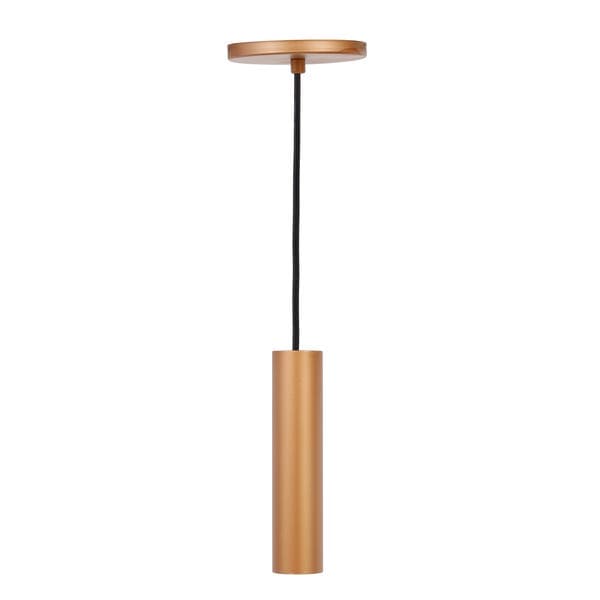 Pendente Tubo 1 Lâmpada Metal Cobre Mini Tube Auremar