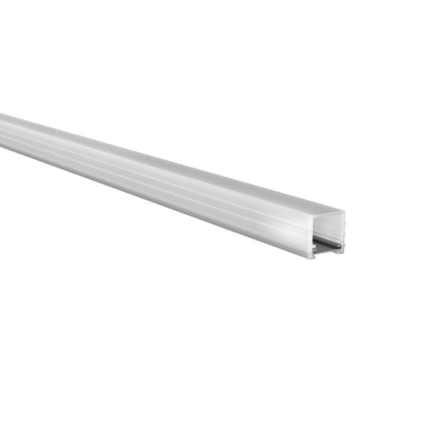 Perfil de Led Embutir Alumínio Branco 0,9cm x 1m Luminatti