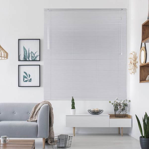 Persiana Horizontal Los Angeles Alumínio Prata 1,60x1,75m Inspire