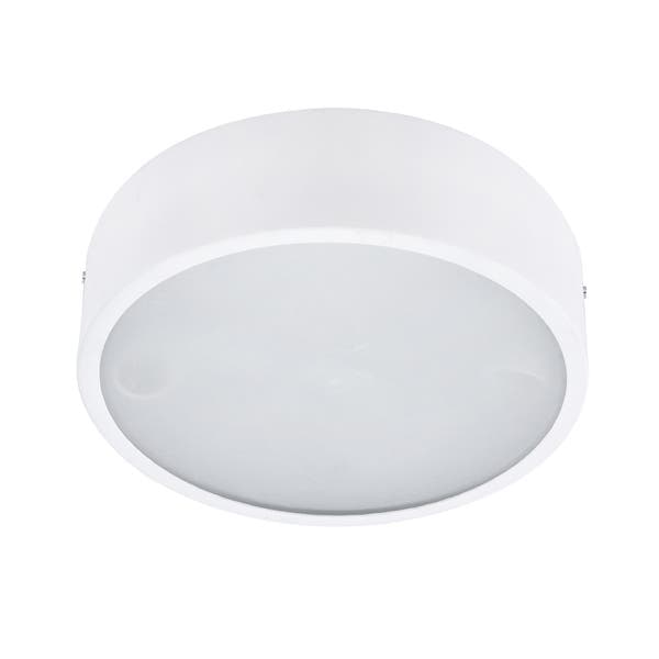 Plafon 2 Lâmpadas Branco Metal e Vidro Sauve Pantoja&Carmona